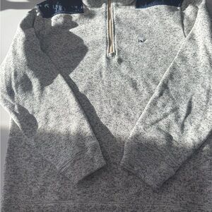 Vineyard Vines Gray and Navy Men's Sweater